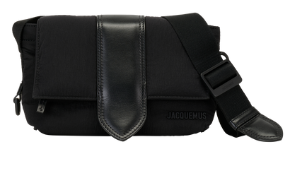 Padded Bambino Messenger, &pound;295, Handbags, Black, Nylon, Front view